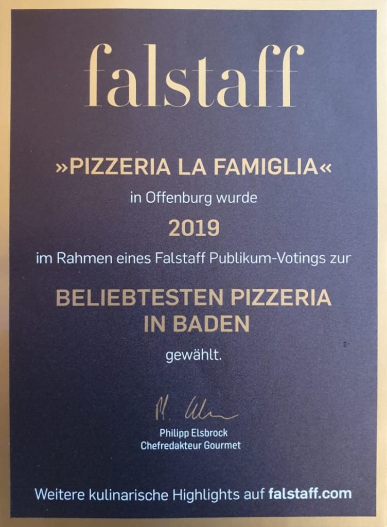 beste pizzeria Offenburg beste pizzeria in Baden - fallstaff
