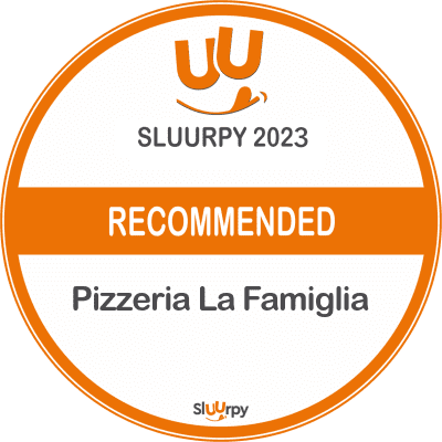 Auszeichnung Sluurpy 2023 Pizza La Famiglia Offenburg